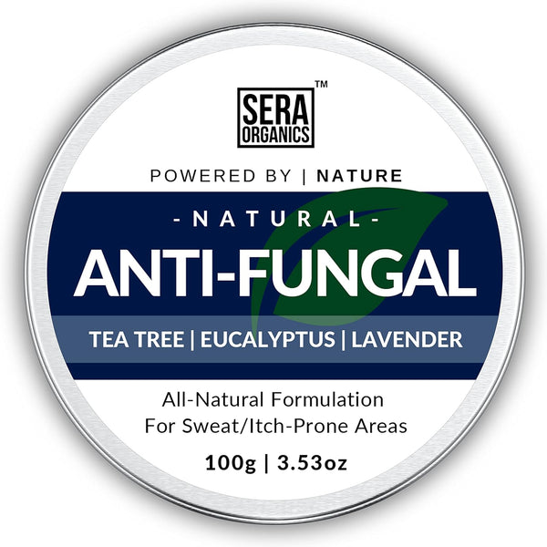 Sera Organics Anti-fungal Balm – All-natural balm for treating itchy skin, athlete's foot, ringworm, jock itch, and nail fungal infections.