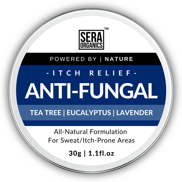 Sera Organics Anti-fungal Balm – Clinically proven formula to soothe and relieve skin conditions like athlete's foot, ringworm, and jock itch.