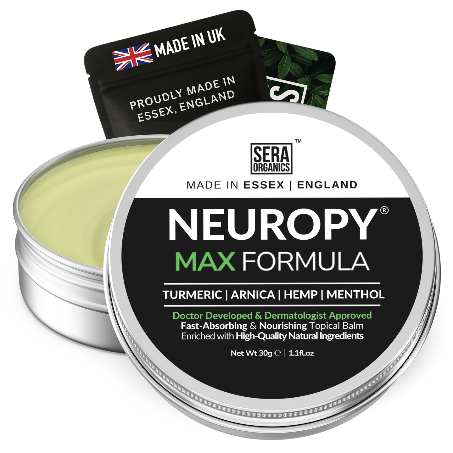 Neuropy Max Balm | Maximum Strength Natural Balm for Hands & Feet