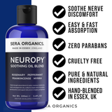 Neuropy Soothing Oil | Warming Natural Massage Oil for Hands & Feet