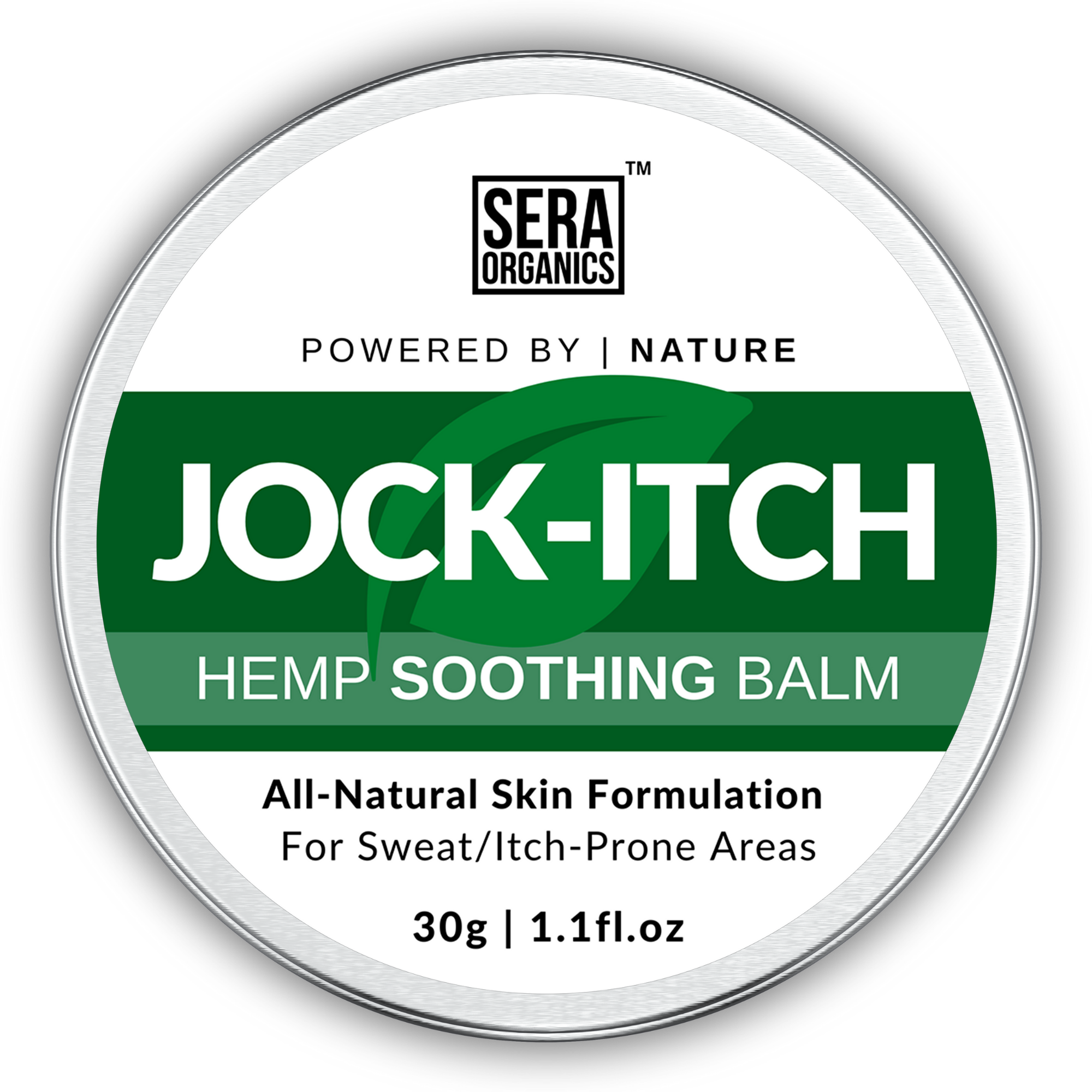 Sera Organics Jock Itch Balm Natural Relief for Skin Irritations
