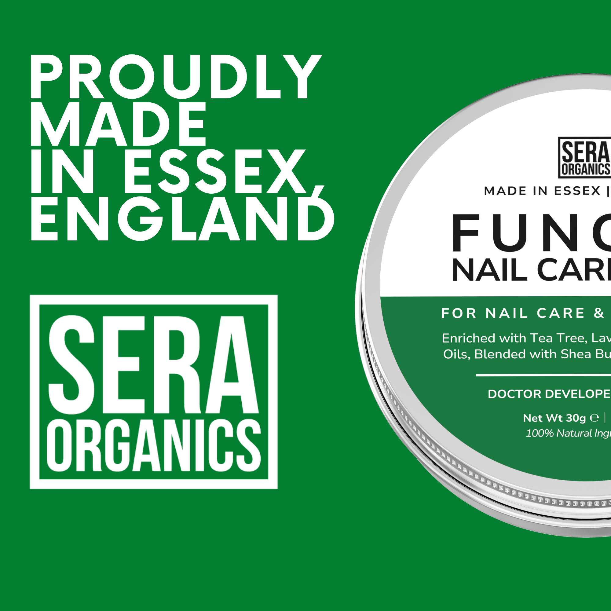 Fungal Nail Care Balm | Natural Tea Tree & Shea Butter Formula