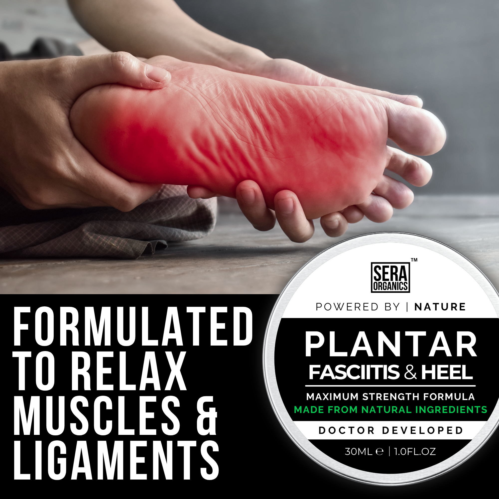 Plantar Fasciitis Soothing Balm | Natural Foot, Heel & Arch Care