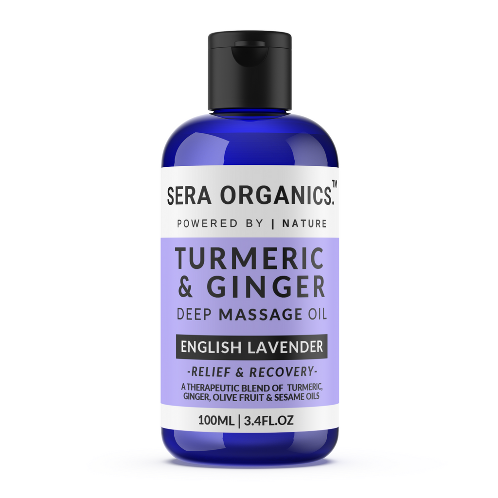 Turmeric Massage Oil | Warming Muscle & Joint Care | Sera Organics